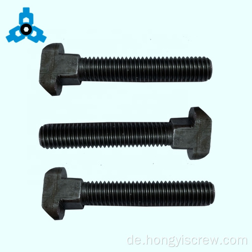 Kohlenstoffstahl T-Bolts Square Neck Headoem Stock Stütze